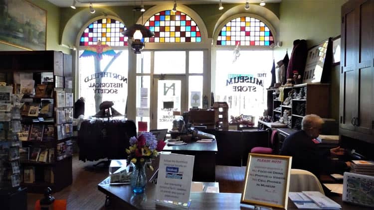 Inside the Northfield Historical Society Museum Store.