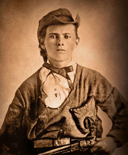 A photograph of a young Jesse James.