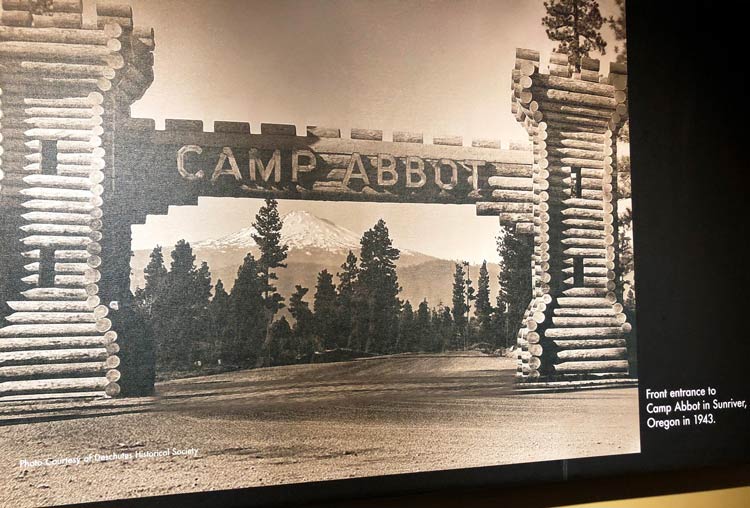 Camp Abbot on the Oregon trail old photo. Photo by Mari S. Gold