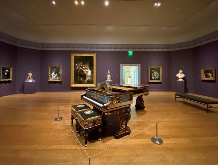 Clark Museum Piano hall.