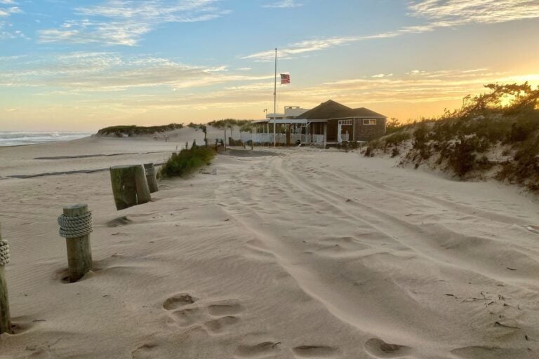 Winter Holidays in the Hamptons Cooper's Beach in Southampton rated #1 by Dr. Beach. Photo by Meryl Pearlstein
