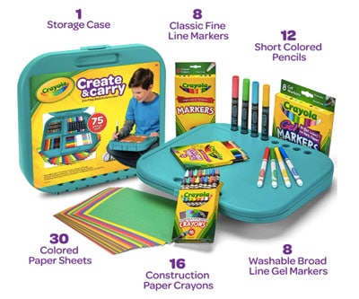 Crayola crate for art on the go