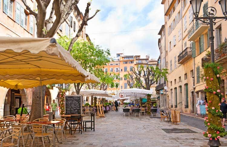 Outdoor cafes in Europe