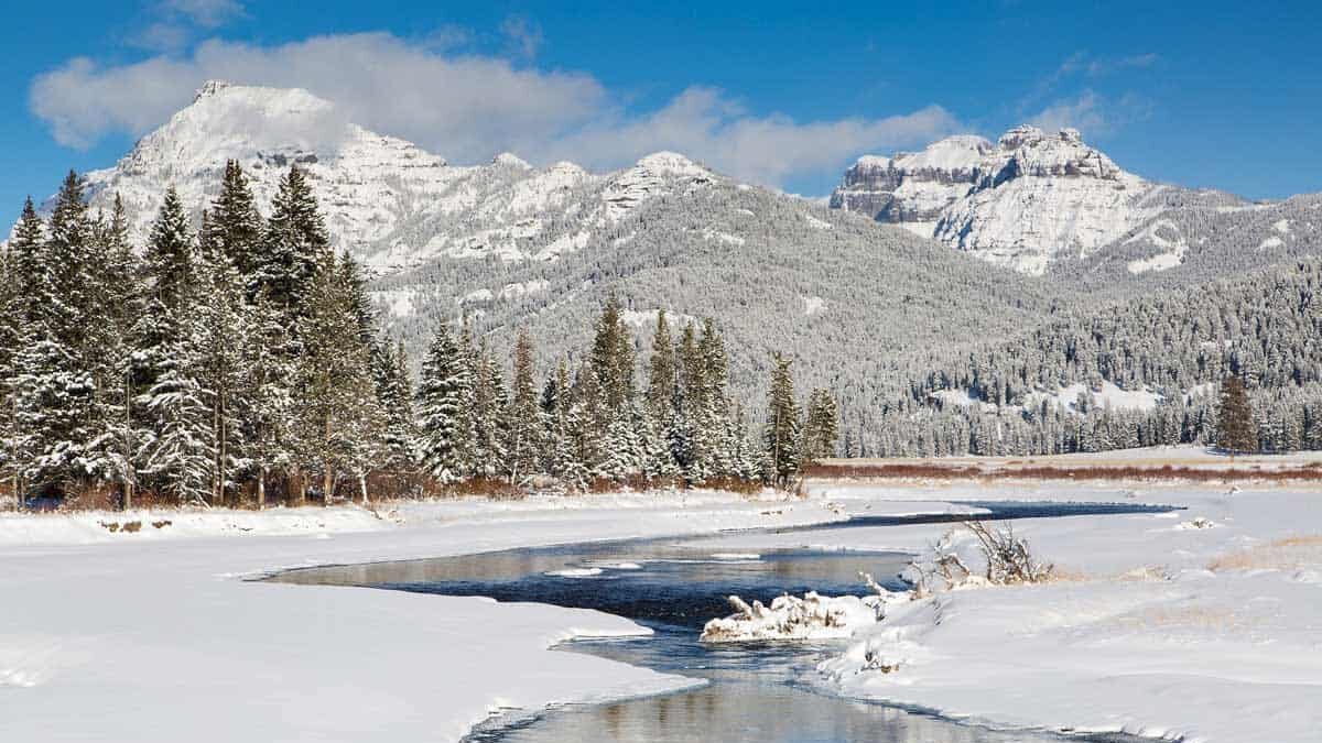 Lamar Valley at Yellowstone in Wyoming