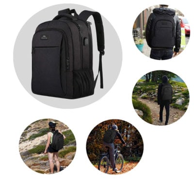 Keep your things safe anywhere you go with the travel backpack