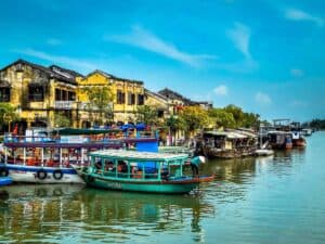 River in Hoi An, Vietnam.