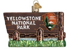 Yellowstone National Park christmas ornament