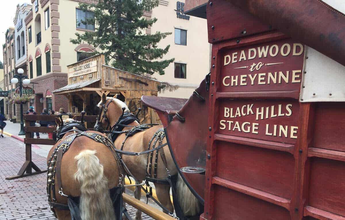 Stagecoach in Deadwood, South Dakota