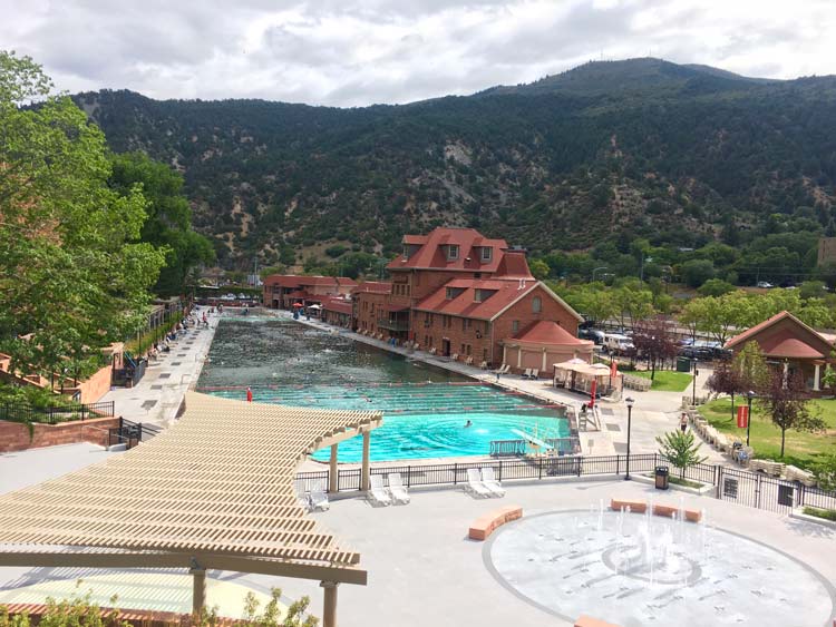 Overlooking Glenwood Hot Springs Resort. Photo by Glenwood Hot Springs