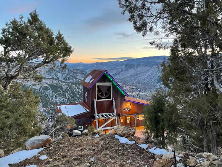 Haunted Mine Drop ride at Glenwood Caverns Adventure Park in Glenwood Springs.