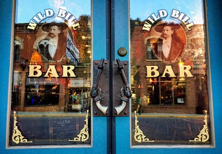 This is the bar on the site where Wild Bill was killed.