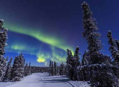 Northern lights in Fairbanks, Alaska