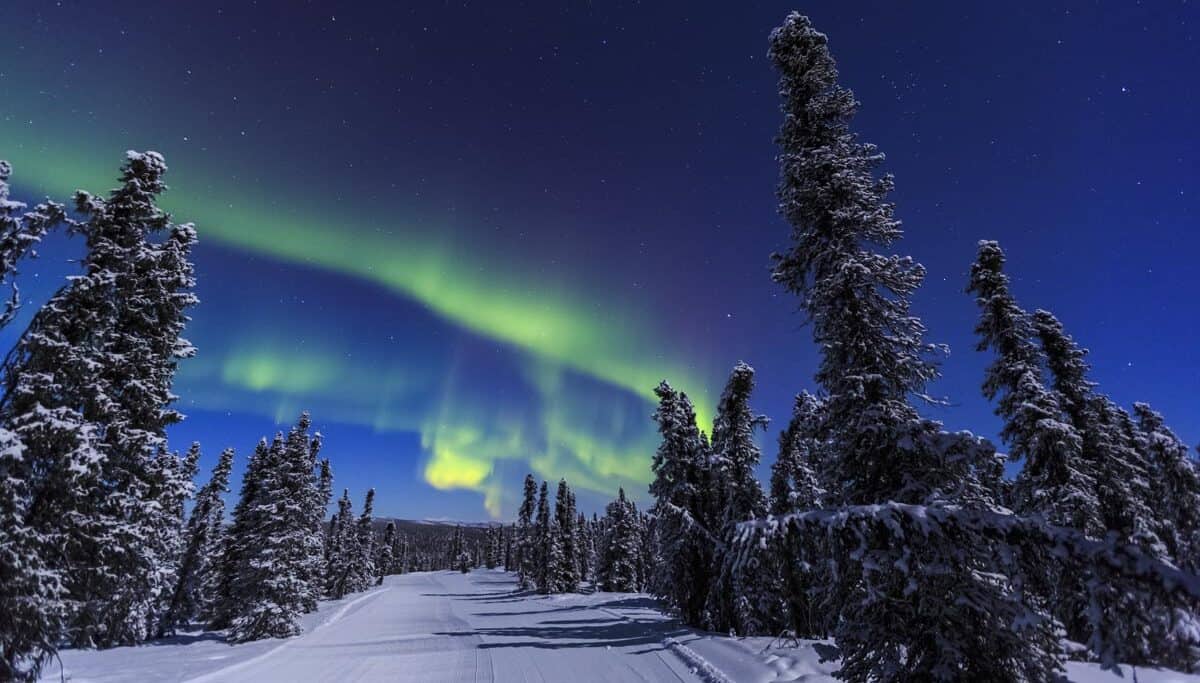 Northern lights in Fairbanks, Alaska