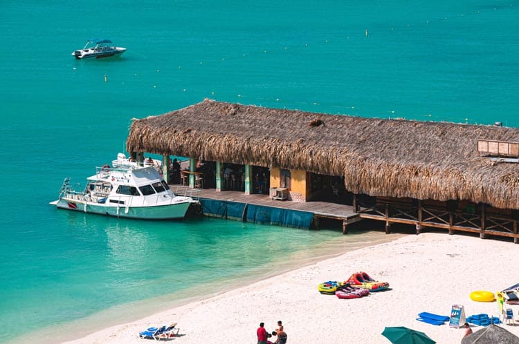 Traveling during COVID-19: A sandy beach in Aruba