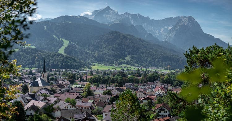 Mountain town of Garmisch-Partenkirchen