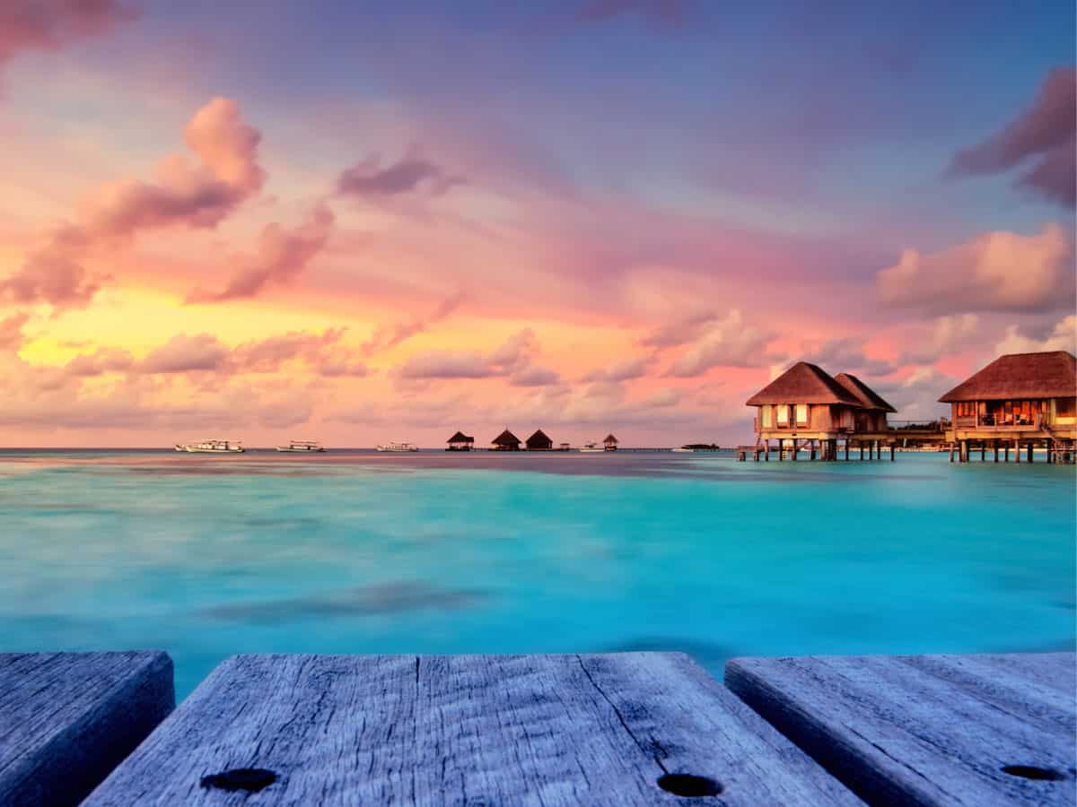 International travel for Americans ocean view at Maldives