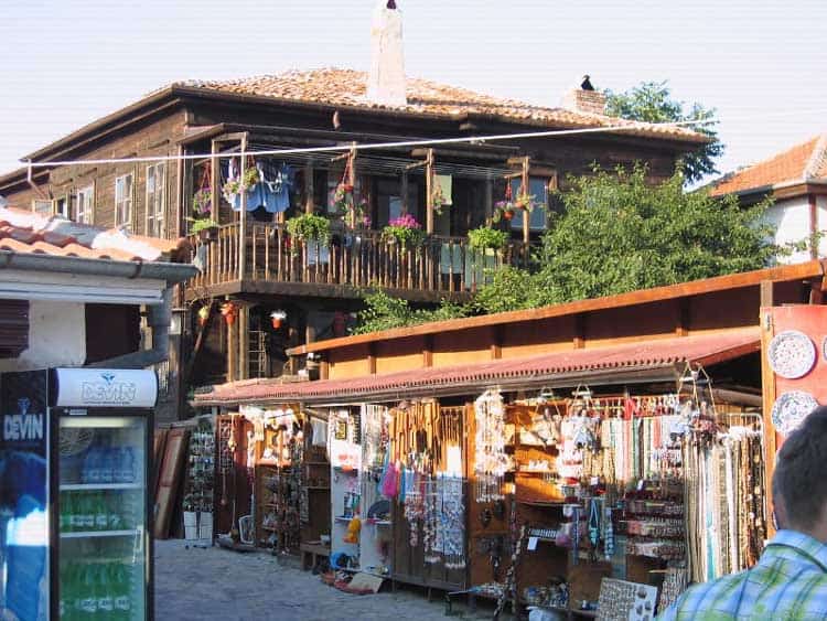 Shopping for souvenirs in Old Town Nessebar in Bulgaria. CC Image Courtesty of bulgariaseaview.com