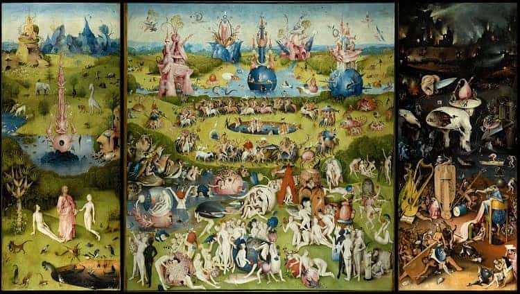 The Garden of Earthly by Bosch at Museo del Prado in Spain