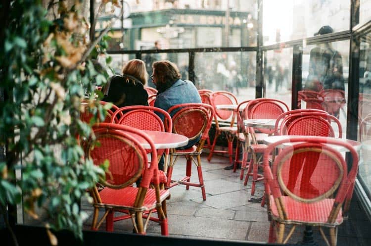 Indoor and outdoor cafes all over Paris