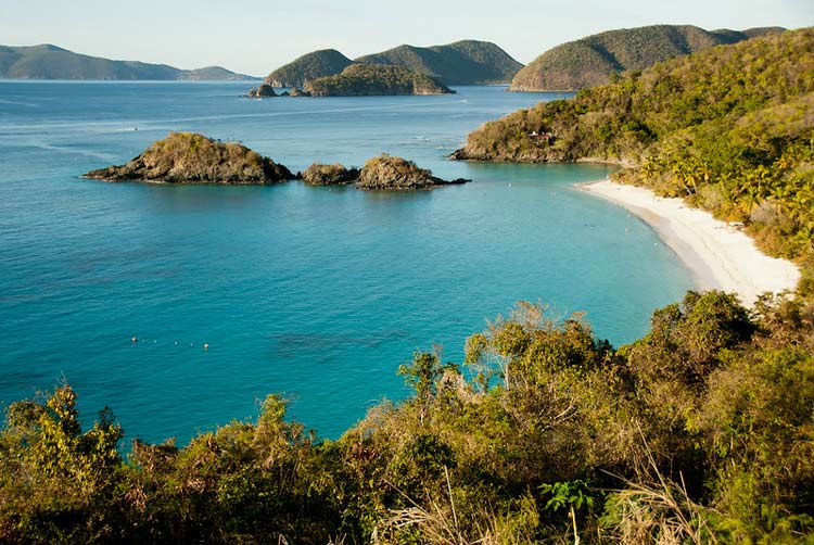 The beaches of the U.S. Virgin Islands