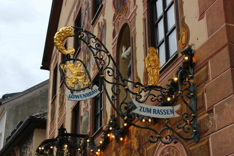 Shops in Garmisch-Partenkirchen town 