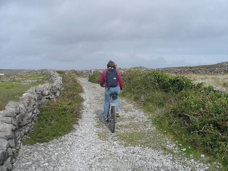 Biking around Inishmore