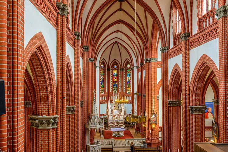 Inside Church of Saint Marie in Palanga, Lithuania