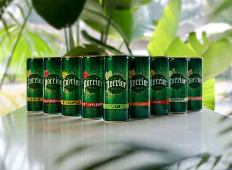 Different Perrier flavors