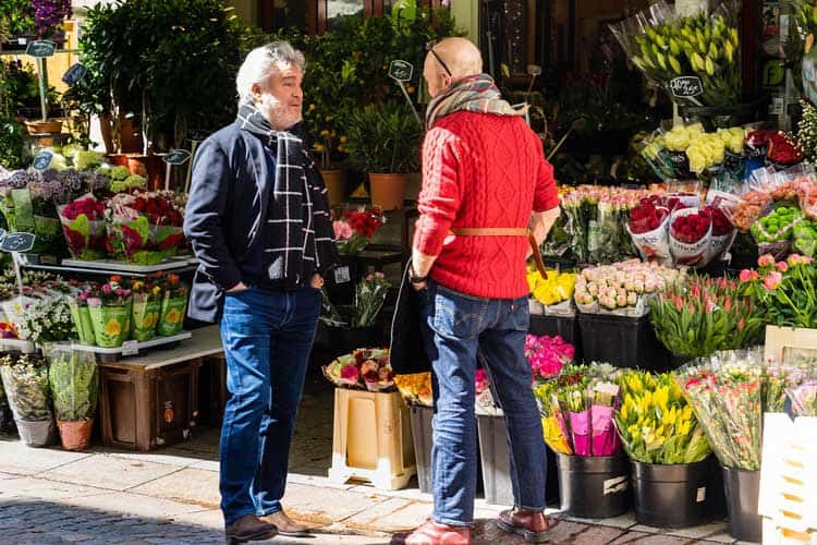 Flower shop in Rue Cler