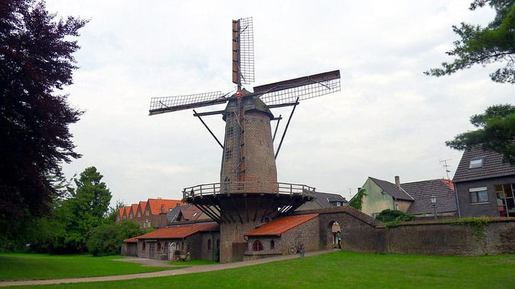 The old windmill on outskirts of Xanten