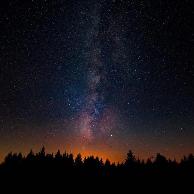 The view of the sky leads astrotourists to Black Balsam Knob in North Carolina. Photo by Digiti Signum Deo