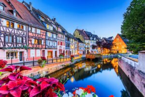Colmar France is one of our top picks for romantic small towns in Europe. Image by sorincolac from Getty Images Pro via Canva