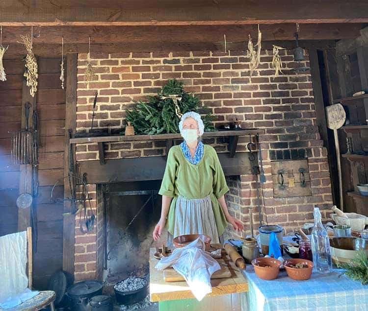 The cook at the Latta Plantation House in North Carolina