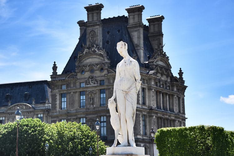 Sculptures at the Tuileries Gardens