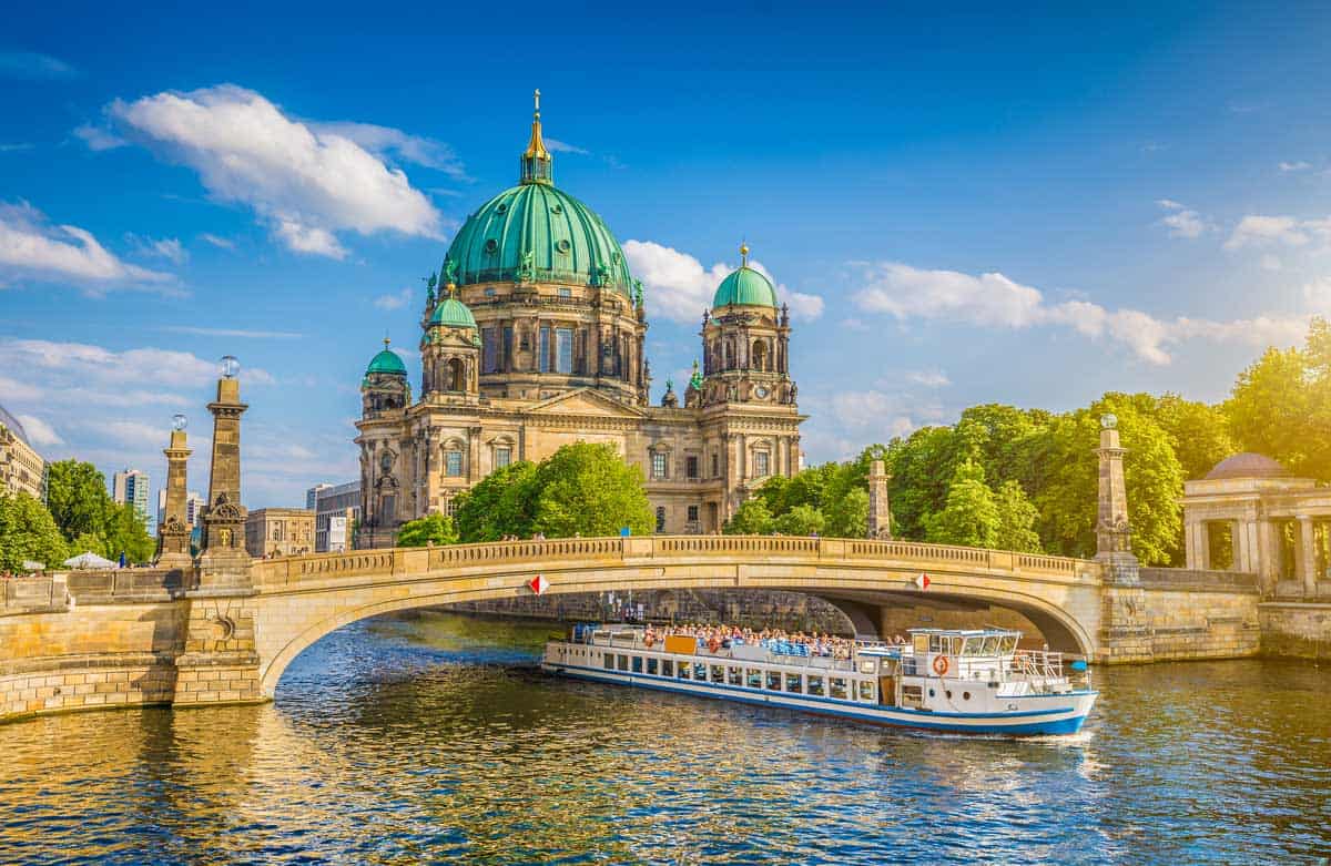 View of Museum Island in Berlin, Germany