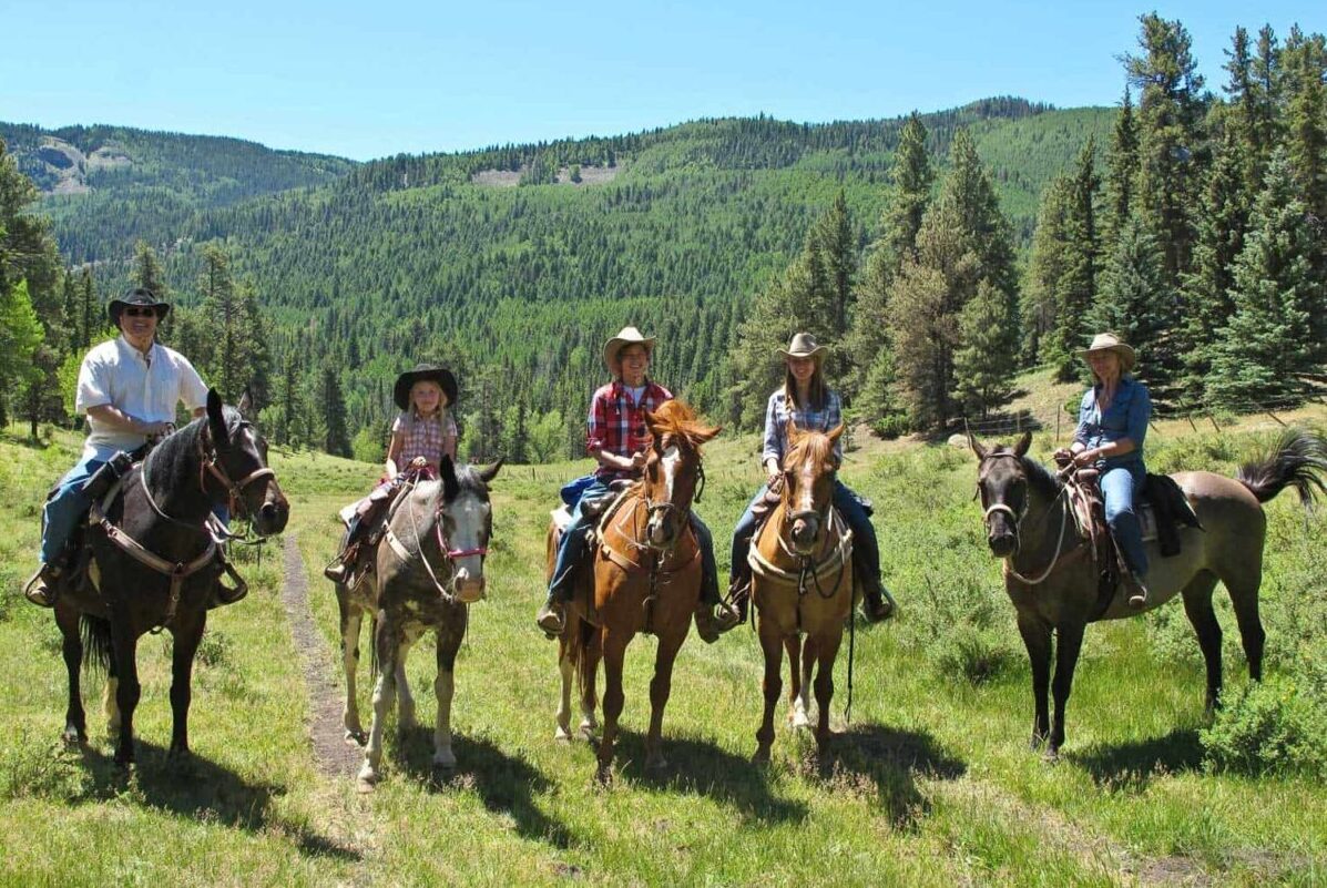 Family reunion at a dude ranch