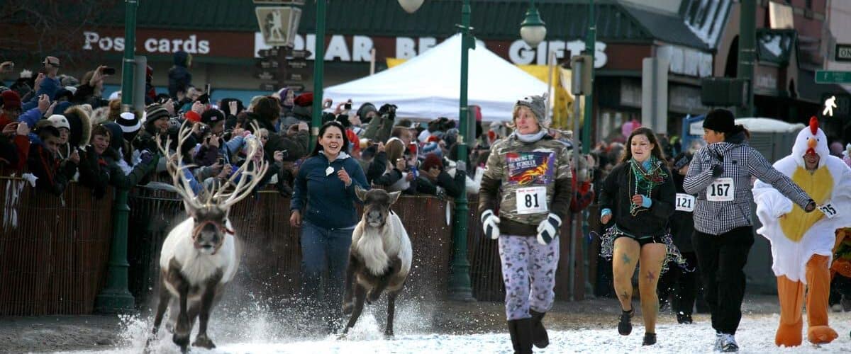 The annual Fur Rendezvous in Anchorage, Alaska