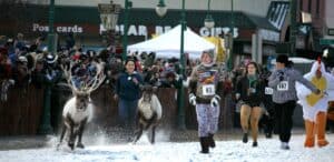The annual Fur Rendezvous in Anchorage, Alaska
