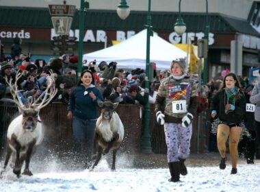 The annual Fur Rendezvous in Anchorage, Alaska