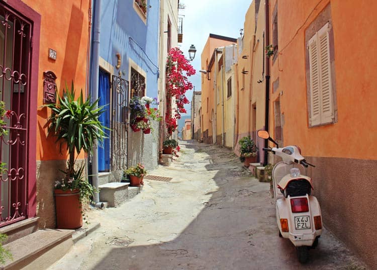 Colorful streets of Italy