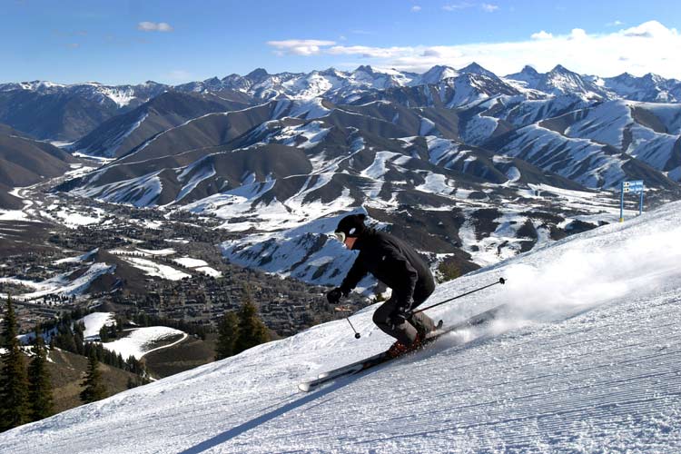 Sun Valley has slopes on Dollar Mountain and Bald Mountain. Photo by Dino Vournas