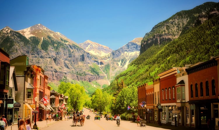 Telluride, Colorado, is a four-season destination to add to your bucket list ideas