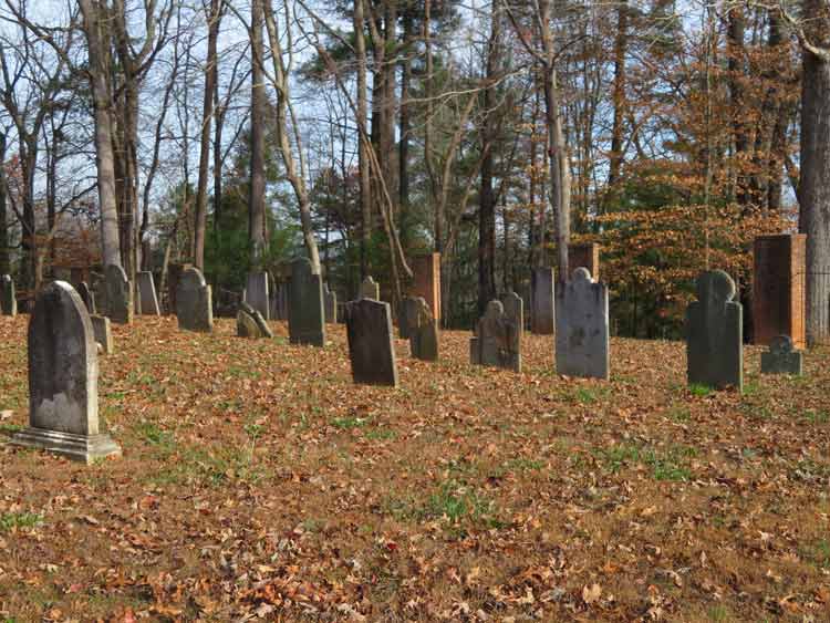 Find American history in the South by visiting the Quaker Meadows Cemetery in North Carolina. Photo by Erica Chatman