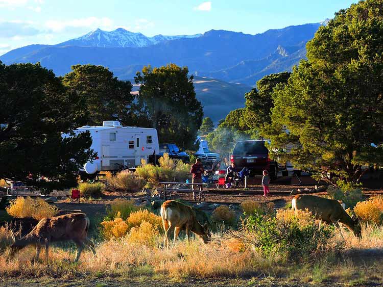 Piñon Flats Campground is the only campground in the park. CC Image by Great Sand Dunes National Park & Preserve/Patrick Myers