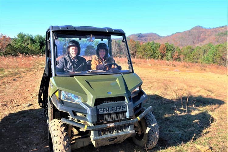 Riding an ATV is just one of the many exciting options at Virginia’s Primland Resort. Photo by Victor Block