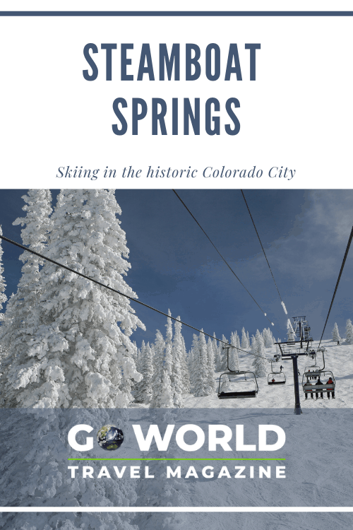 Want to ski like an Olympian in Colorado? Hit the slopes in Steamboat Springs, Colorado. #SkiingSteamboat #SteamboatSpringsSkiing #SteamboatSprings #skiing