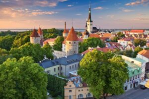 Tallinn's UNESCO-protected Old Town offers one of Europe's best-preserved medieval cityscapes. Photo by RudyBalasko via Canva