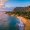 Sun rising over Oahu, Hawaii