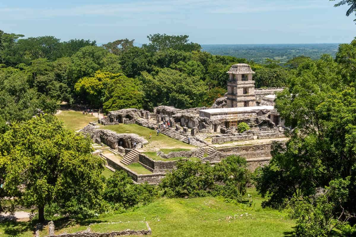 Palenque ruins in Chiapas, Mexico