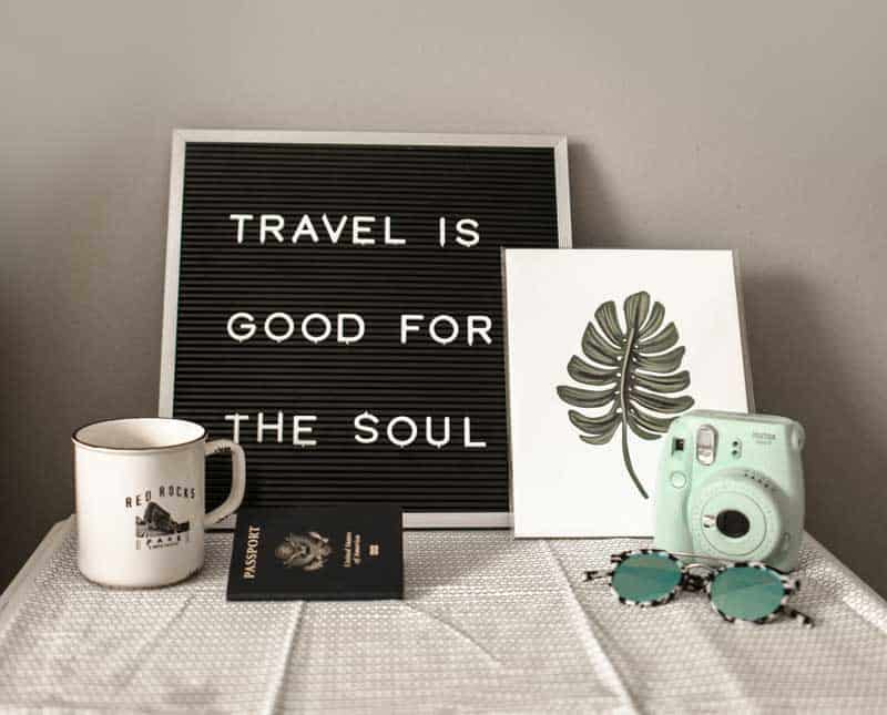 Travel quote: Travel is good for the soul